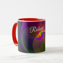 Caneca de Café Geométrica com Mistura de Cores de 