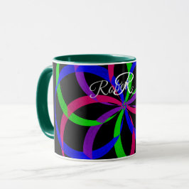 Caneca de Café Geométrica em Forma de 8 em Múltipl