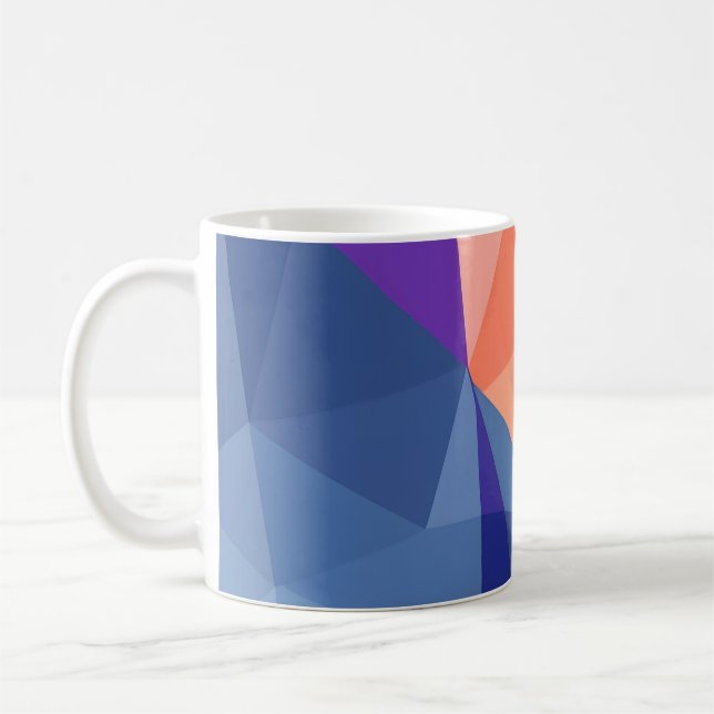 Caneca De Café Geométrico Abstrato (Esquerda)
