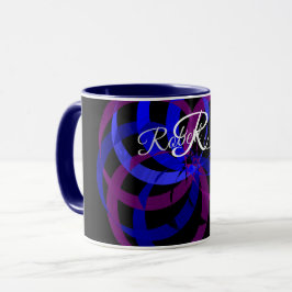 Caneca de Café Geométrico Berry Blend