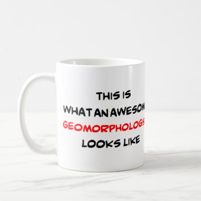 Caneca De Café geomorfólogo, incrível (Esquerda)