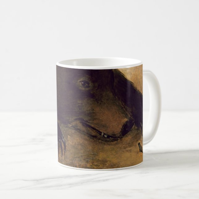 Caneca De Café George Catlin - Urso e Rato Grizzly (Frente Esquerda)