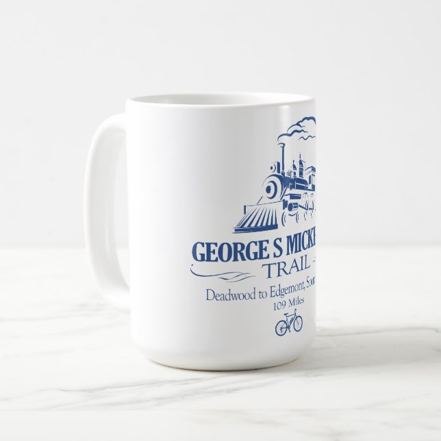 Caneca De Café George S Mickelson Trail (RT) (Frente Esquerda)