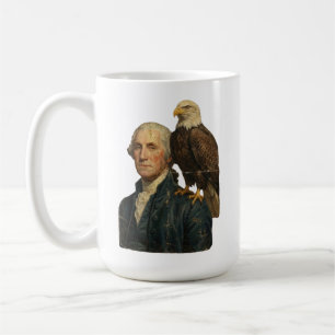 Caneca De Café George Washington com Águia Careca