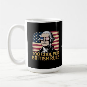 Caneca De Café George Washington engraçado demais para a regra br
