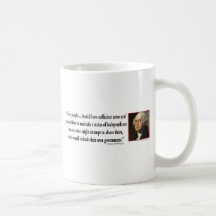 Caneca De Café George Washington sobre Direitos Humanos