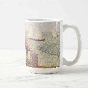 Caneca De Café Georges Pierre Seurat   La Rade de Grandcamp