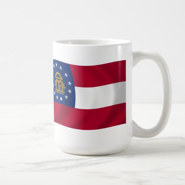 Caneca De Café Georgia Flag Mug (Direita)