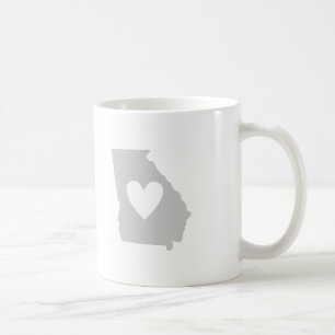 Caneca De Café Georgia Shaple Cinza com Cinza de amor georgiana