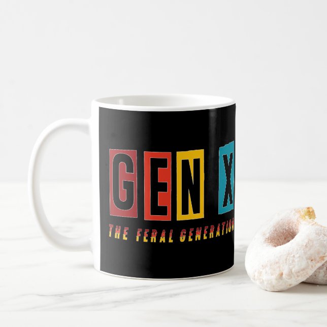 Caneca De Café Geração Feral Gen X (Com Donut)