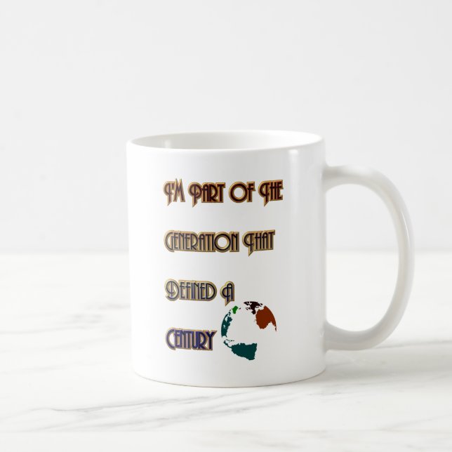 Caneca De Café Geração Que Definiu Um Século (Direita)