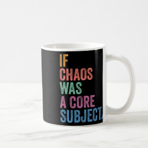 Caneca De Café Geração Z Alpha Volta às Aulas Se Caos Fosse Uma D