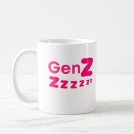 Caneca De Café Geração Zzzzz – Humor da Geração Z Sonolenta