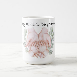 Caneca De Café Gerações de Cuidados - Um Embrace Adorador da Famí