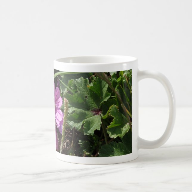 Caneca De Café Gerânio-Púrpura-Selvagem (Direita)