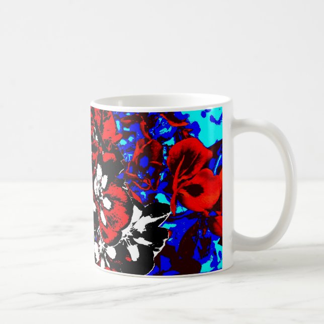 Caneca De Café Gerânios Patrióticos Café Mug (Direita)