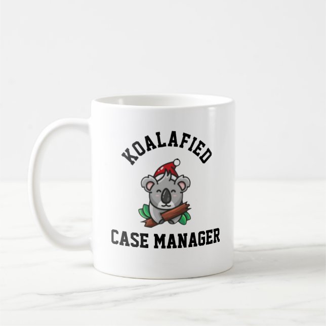Caneca De Café Gerenciador de casos Koalafied (Esquerda)