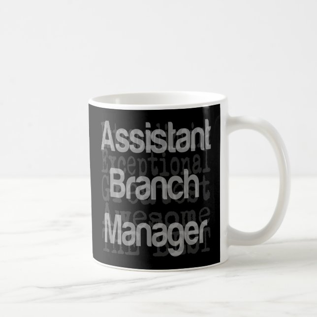 Caneca De Café Gerente de Agência Assistente Extraordinário (Direita)