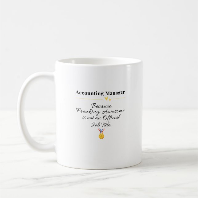 Caneca De Café Gerente de Contabilidade (Esquerda)