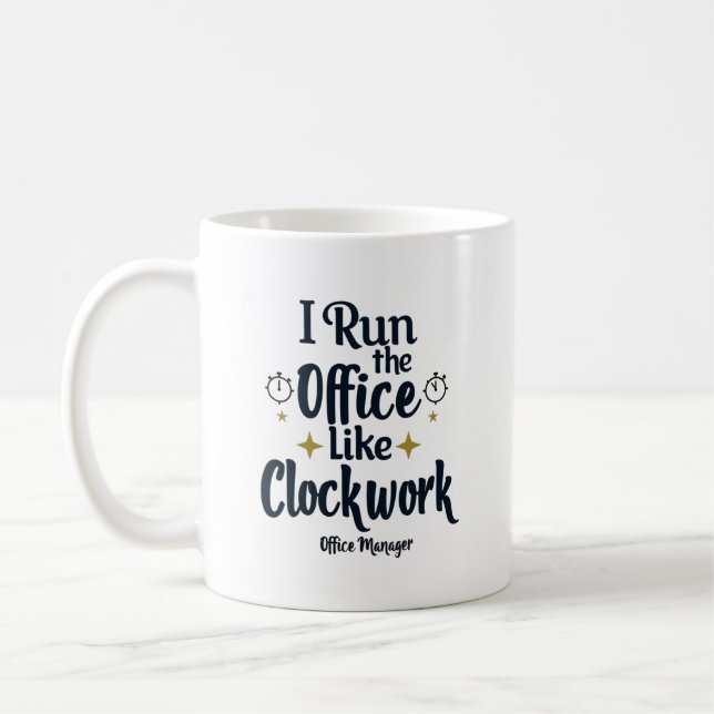 Caneca De Café Gerente de Escritório Eu Dirijo o Escritório Como  (Esquerda)