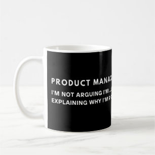 Caneca De Café Gerente de Produto Não Estou Discutindo Estou Expl