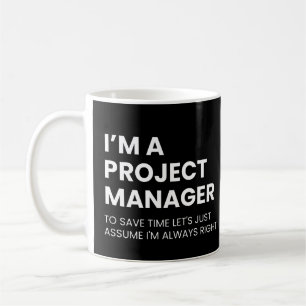 Caneca De Café Gerente de Projeto Ditado Engraçado do Chefe