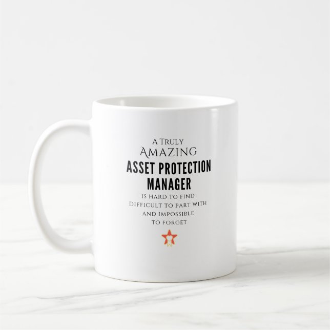 Caneca De Café Gerente de Proteção de Ativos (Esquerda)