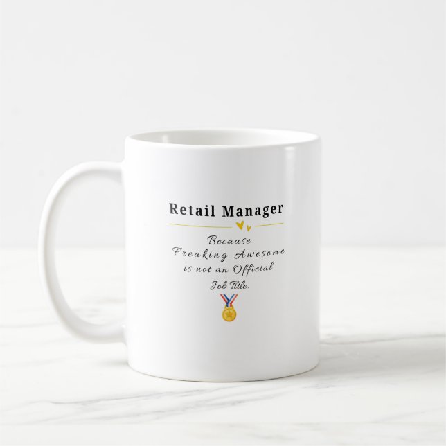 Caneca De Café Gerente de Varejo (Esquerda)