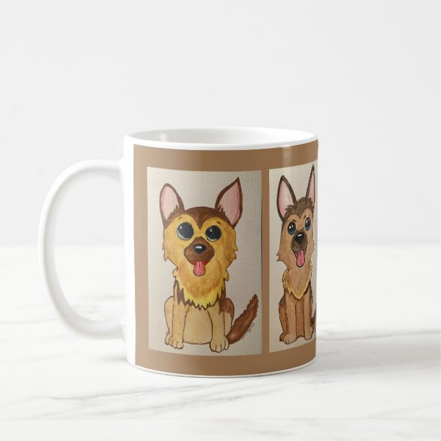 Caneca De Café German shepherd (Esquerda)