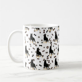Caneca De Café German shepherd, Alça de Bagagem Bandana preta Wra