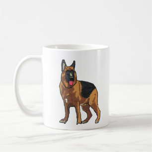 Caneca De Café German shepherd Alsaciano