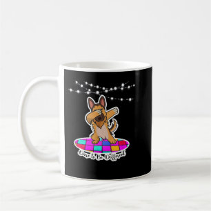 Caneca De Café German shepherd Batida ousadia para ser um animal