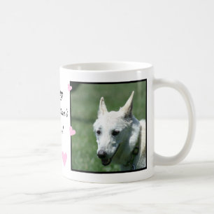 Caneca De Café German shepherd branco