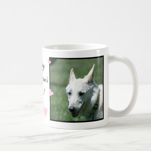 Caneca De Café German shepherd branco (Direita)