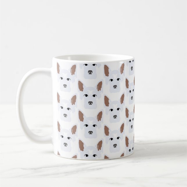 Caneca De Café German shepherd brancos em Mug (Esquerda)