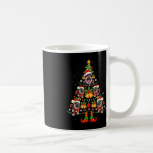 Caneca De Café German shepherd Cachorro Santa Hat Árvore de Natal