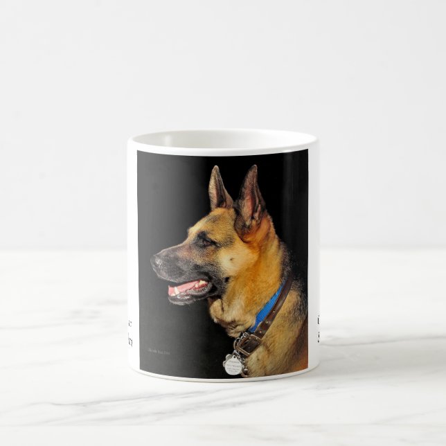 Caneca De Café German shepherd Coffee Mug (Centro)