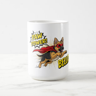 Caneca De Café German shepherd de energia de pw personalizável