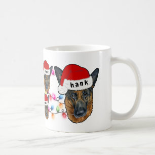 Caneca De Café German shepherd de Natal - Cachorro do Pão