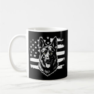 Caneca De Café German Shepherd Dog Lover USA American Flag 4th