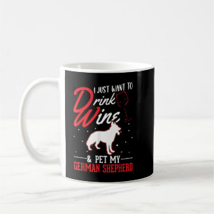 Caneca De Café German shepherd E Vinho