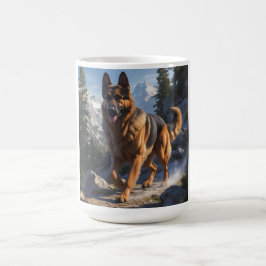 Caneca De Café German shepherd Elegante