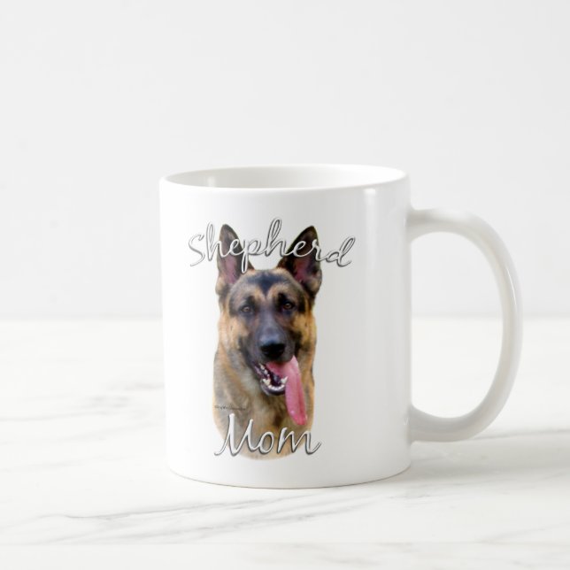 Caneca De Café German shepherd Mãe 2 (Direita)