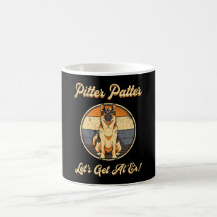 Caneca De Café German shepherd Pitter Dog Lover Vintage