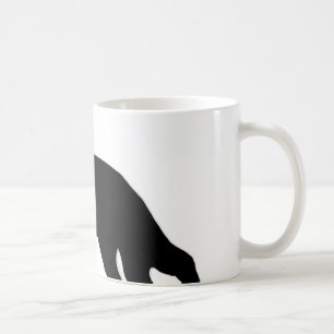 Caneca De Café german shepherd preto