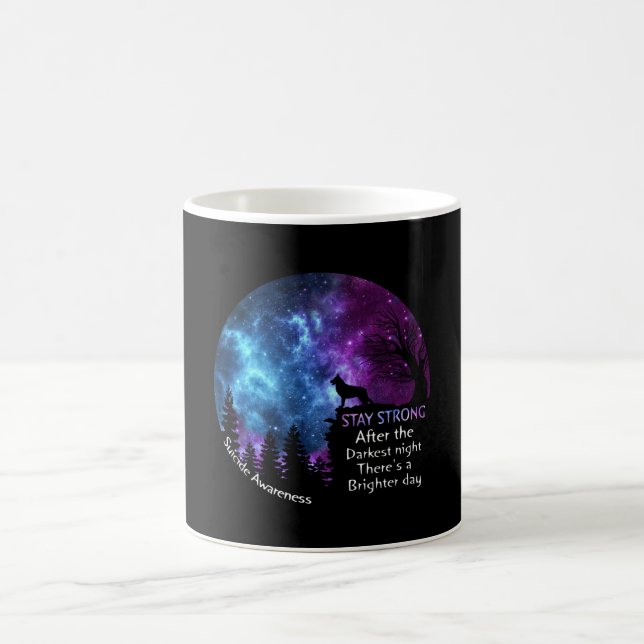 Caneca De Café German shepherd: Sensibilização para o suicídio Ma (Centro)