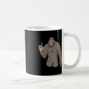 Caneca De Café Gesto de Mão de Pé GRANDE Sensação de Mão Surda Pe