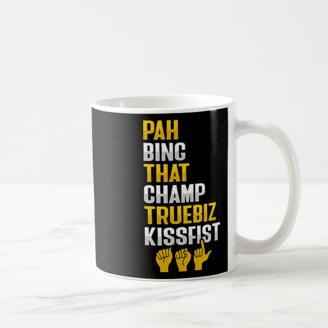 Caneca De Café Gesto de mão em ASL Conscientização sobre perda au (Direita)