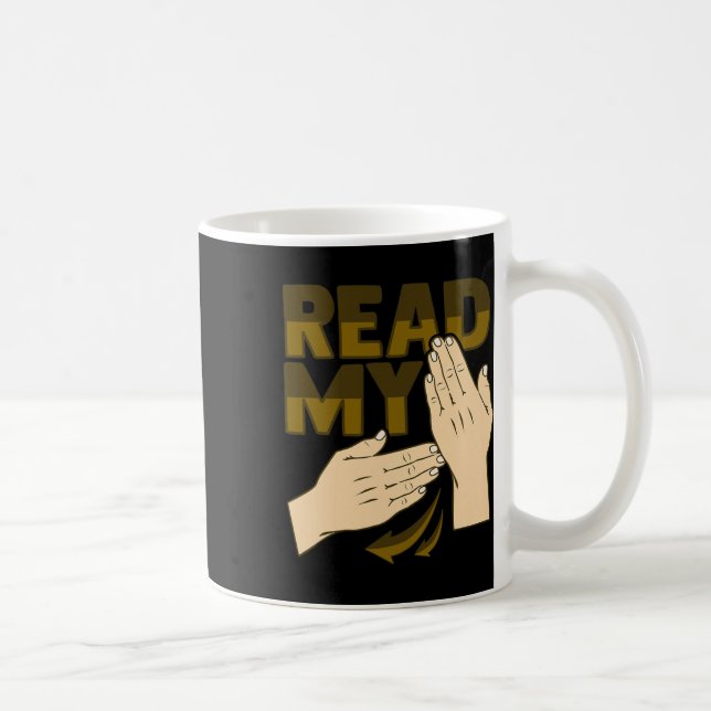 Caneca De Café Gesto manual Audição surda Perda Consciência 12 (Direita)