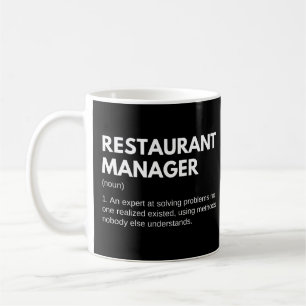 Caneca De Café Gestores De Restaurantes E Definição Engraçada De 